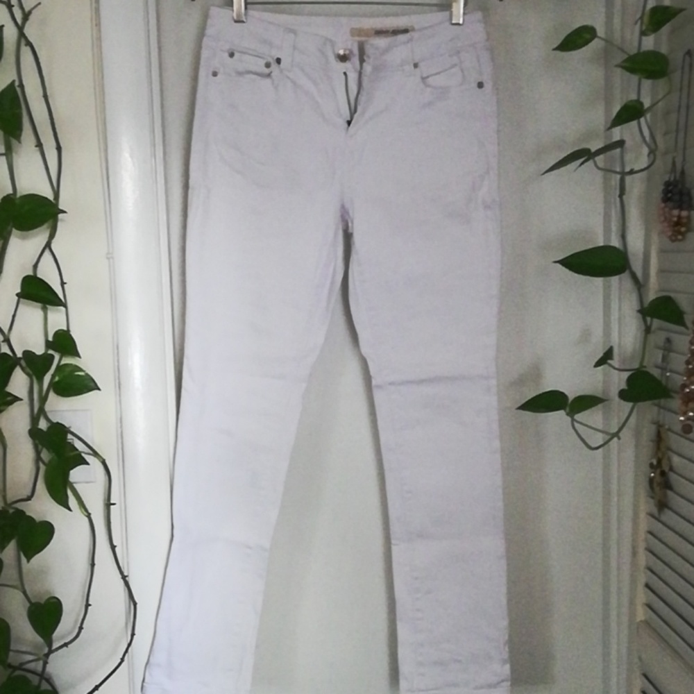 DKNY white skinny jeans